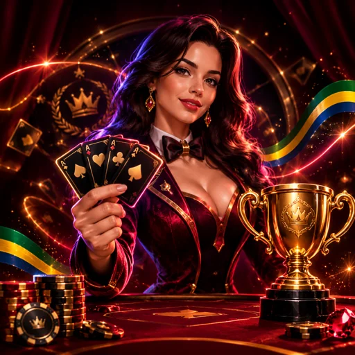 Apresentador conduzindo game show ao vivo em estúdio com roda de prêmios